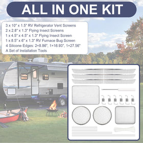 Wadoy installed screens on RV exterior protecting vents from pests