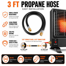 Wadoy hose routed neatly inside RV storage compartment for compact installation benefit