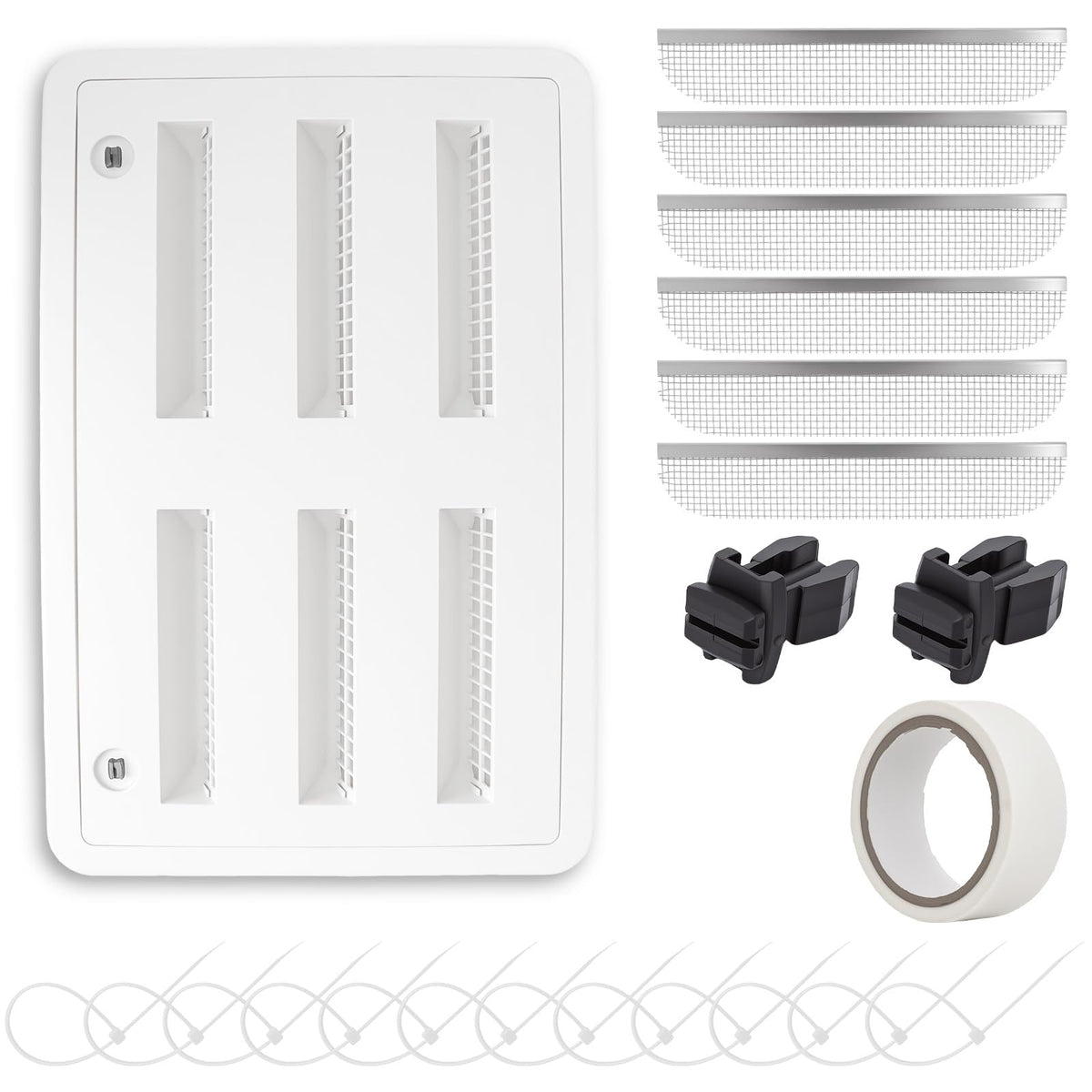 Wadoy front view of vent cover showing protective screen and airflow benefit