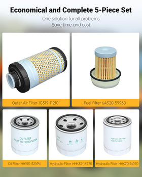 WADYDZMFCF filters installed on Kubota RTV demonstrating quick service