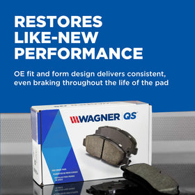 Wagner chamfered edge detail reducing vibration and promoting quieter braking