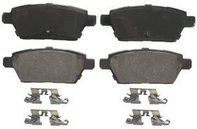 Wagner front view of brake pad set showing fit and profile, assures correct replacement