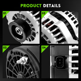 WAGSON alternator label and part numbers for easy compatibility verification