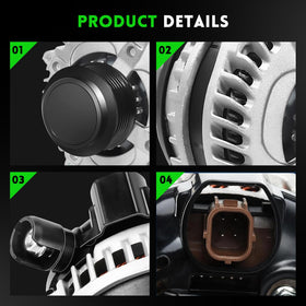 WAGSON alternator label and part numbers for easy OE cross-reference verification