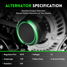 WAGSON alternator pulley detail displaying durable bearing and smooth rotation