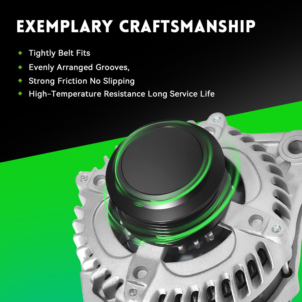 WAGSON alternator side showing mounting points for straightforward installation