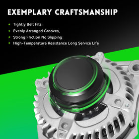 WAGSON alternator side showing mounting points for straightforward installation