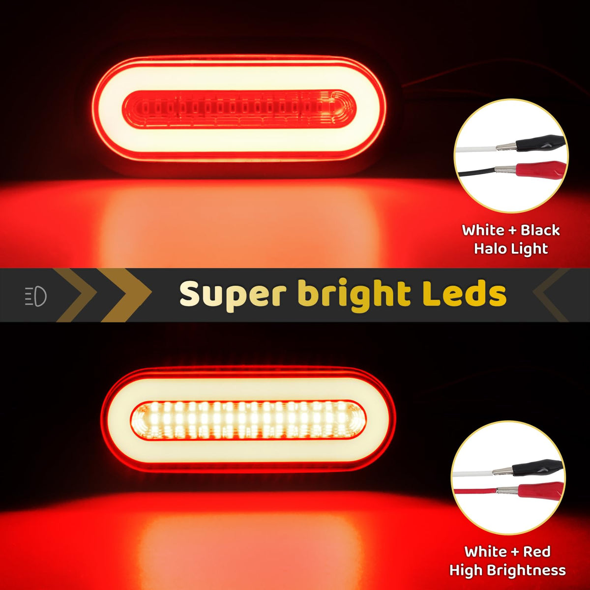 WahMOTOTin close-up showing 52 LEDs and sealed lens for durability