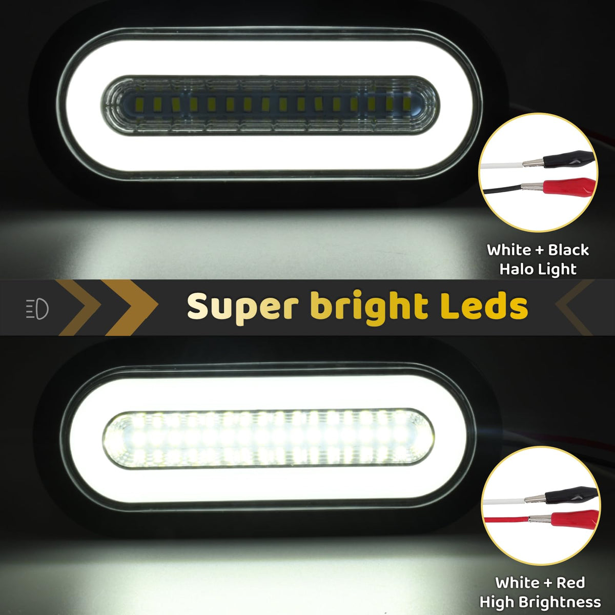 WahMOTOTin close-up of 52 LEDs and lens revealing build quality