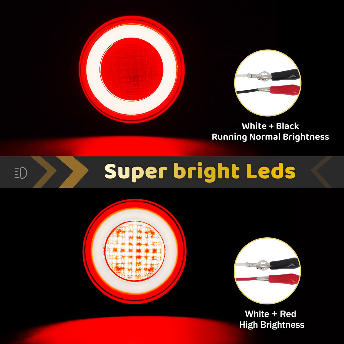 WahMOTOTin close-up of 64 red LEDs grid, demonstrates intense bright output