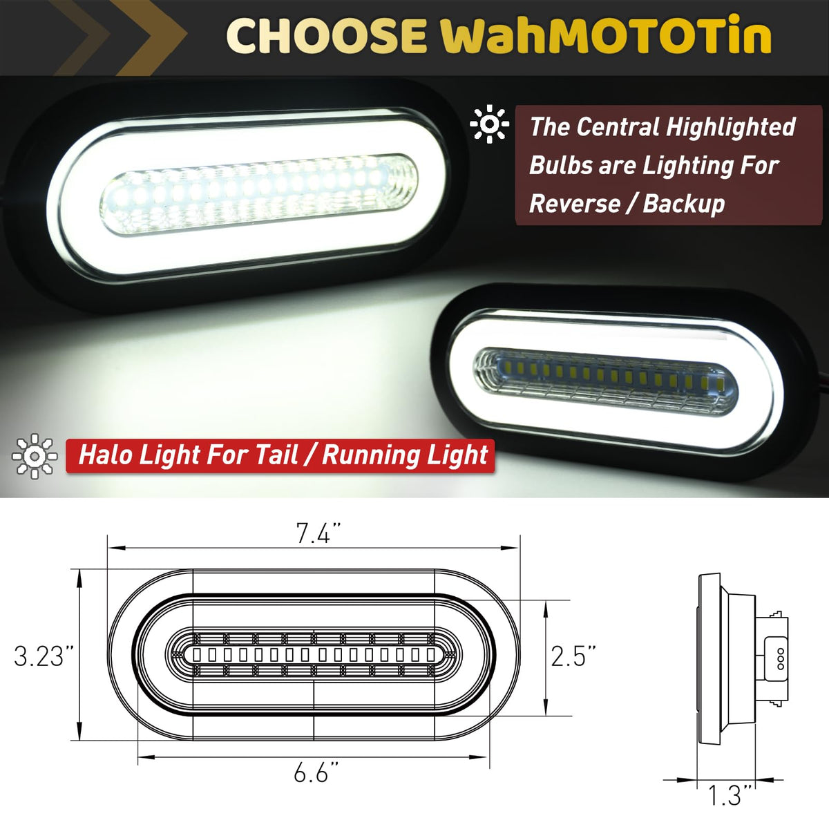 WahMOTOTin color-coded wiring leads for easy installation and clear hookups