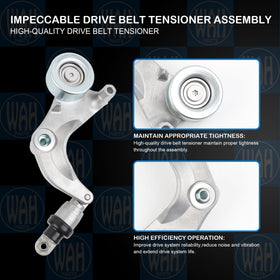 Wahparts close-up pulley bearing highlighting sealed design for quieter operation