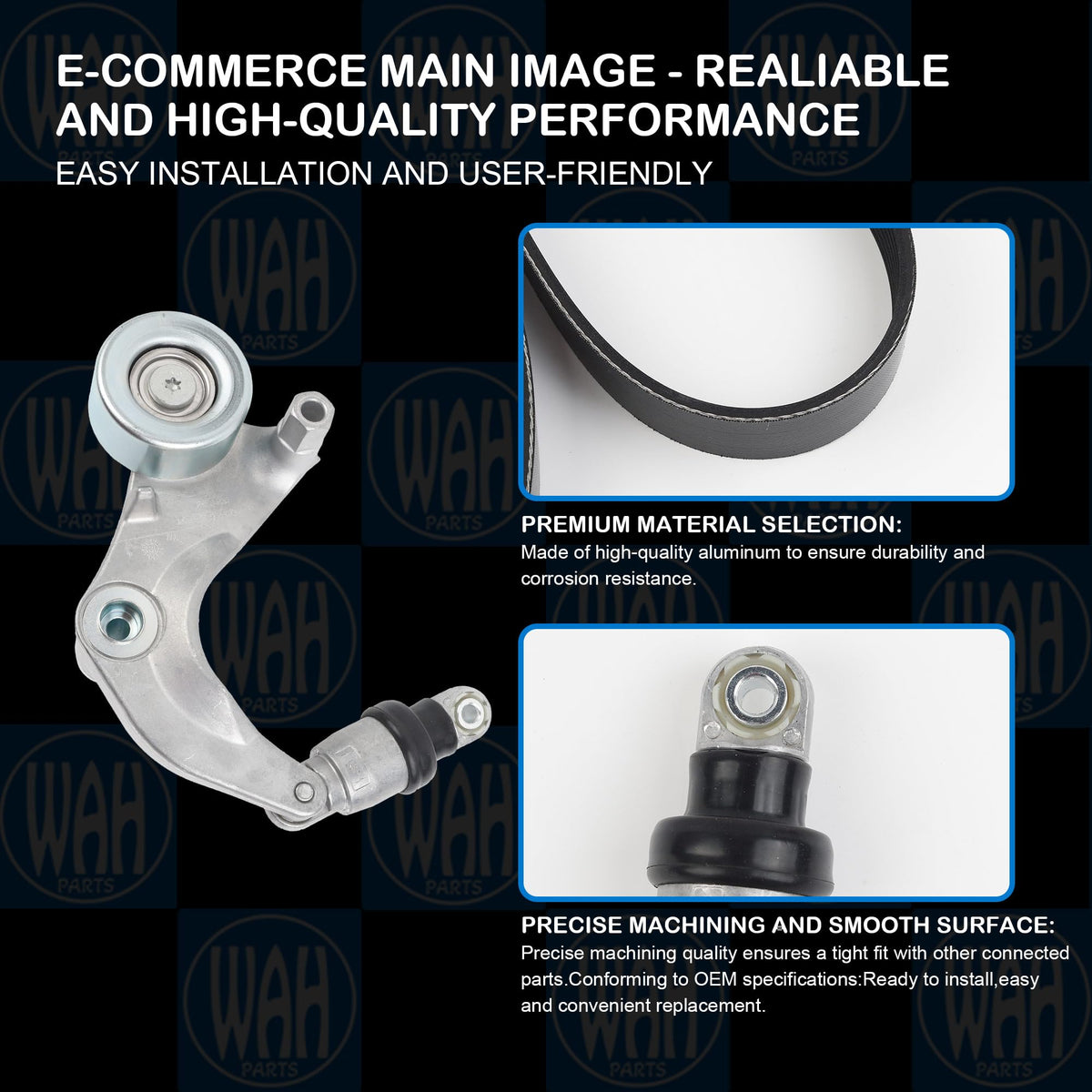 Wahparts mounted in vehicle engine bay illustrating correct fit on Honda Civic