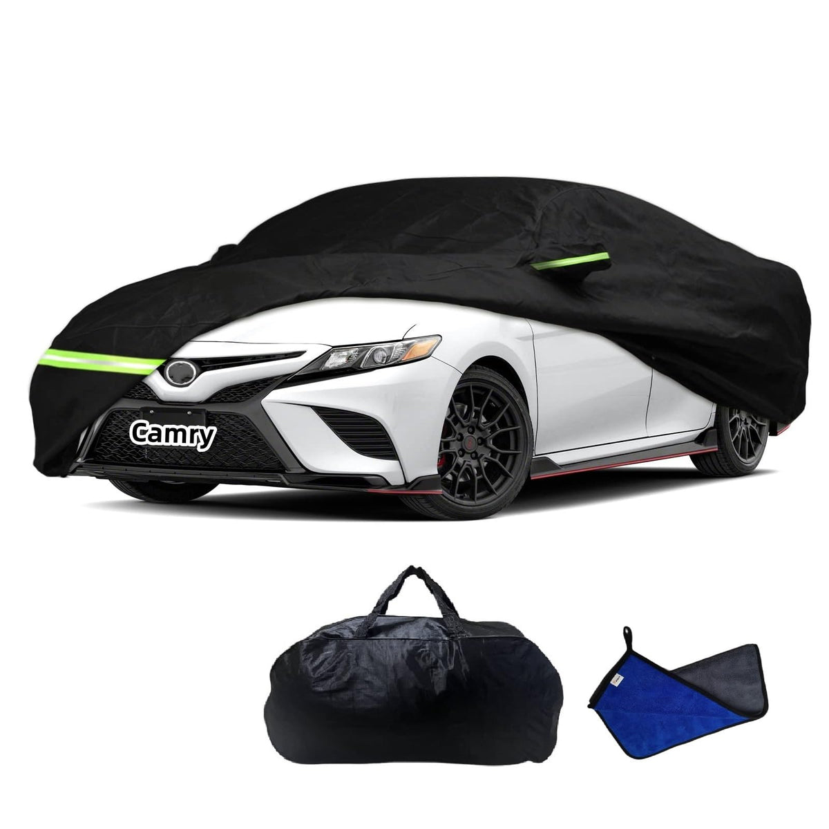 WAJIJI front view cover on Camry showing full protection and fit