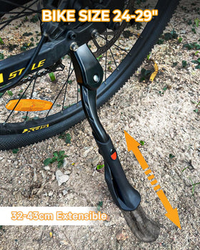 Wakano kickstand mounted on e-bike demonstrating secure parking benefit