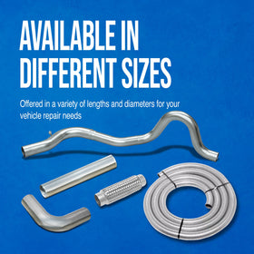 U-bolt clamp on Walker 36326 securing pipe joint for easy clamp-based installation