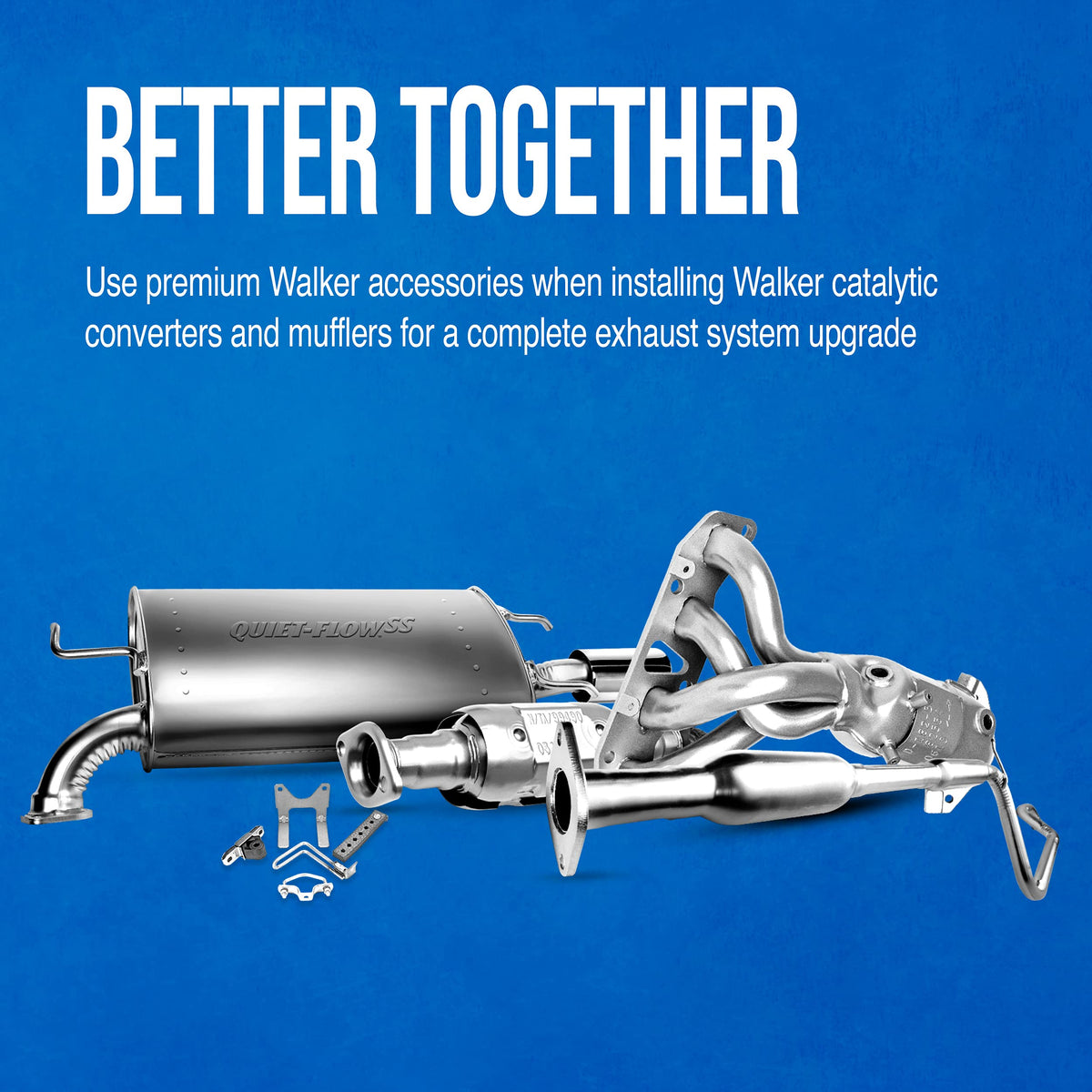 Walker 41365 installed under vehicle demonstrating correct alignment and improved flow