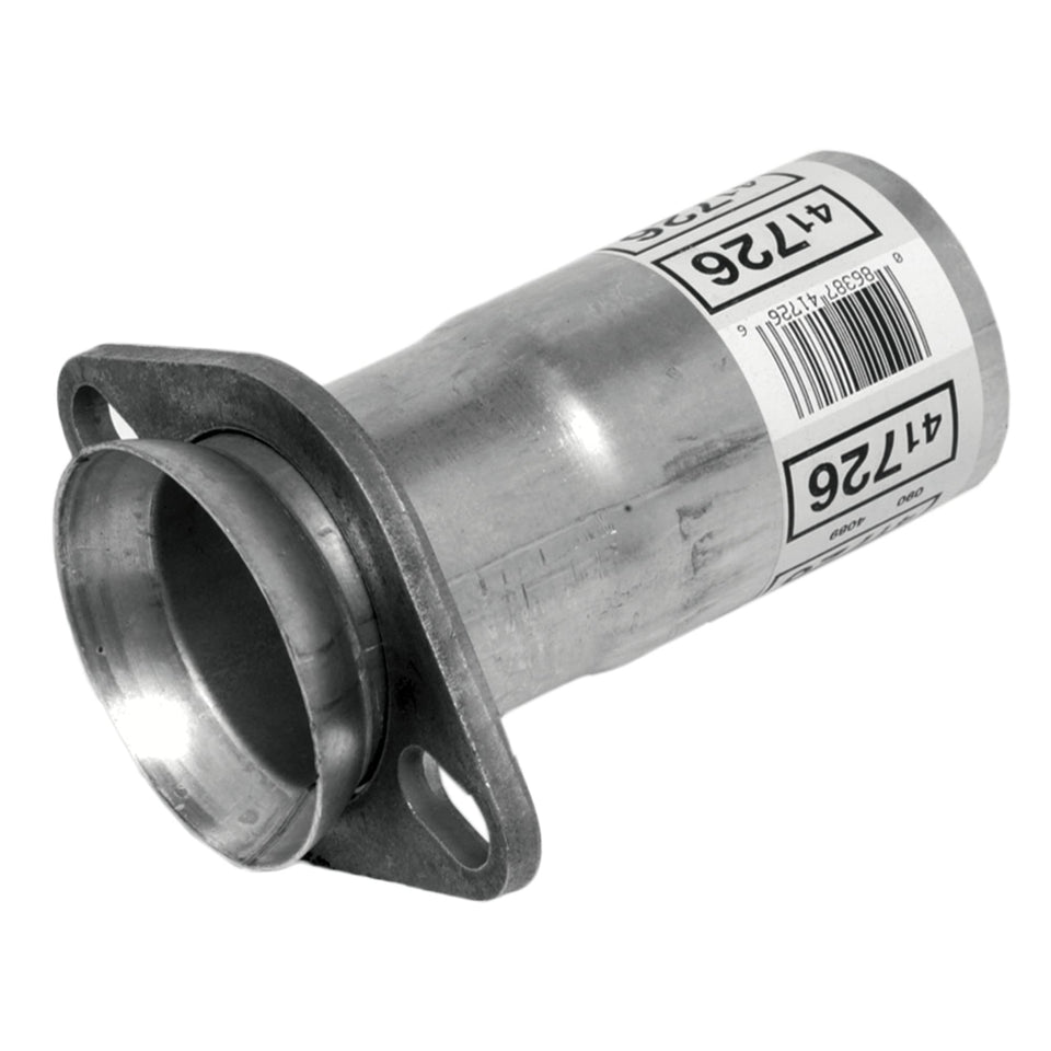 Walker exhaust adapter front view showing 3" to 2.5" transition and durable finish