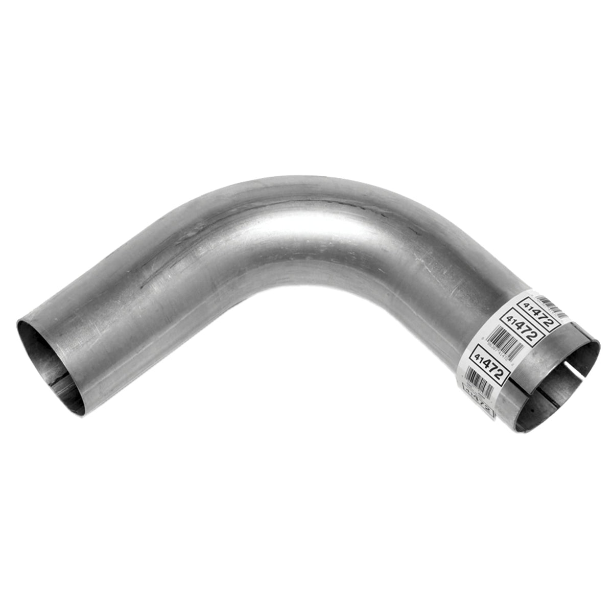 Walker exhaust elbow front view showing durable aluminized construction and fitment benefit