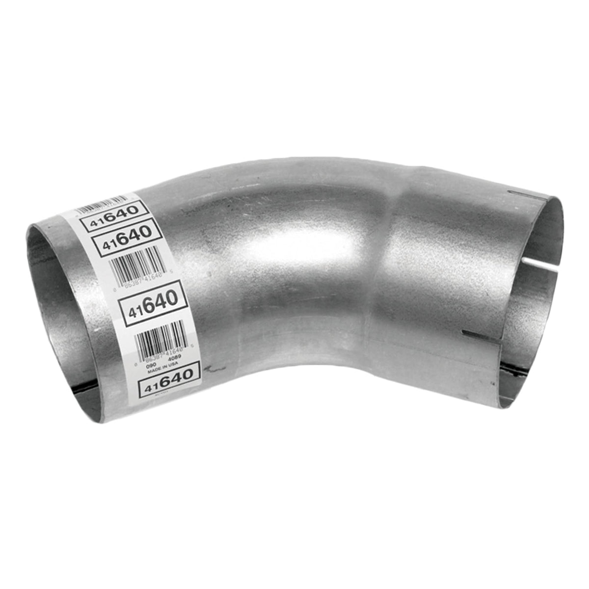 Walker exhaust elbow front view showing shape and fit benefits