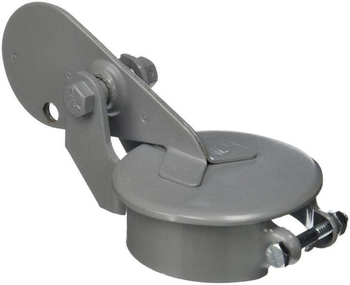Walker front profile rain cap mounted on exhaust showing weather protection