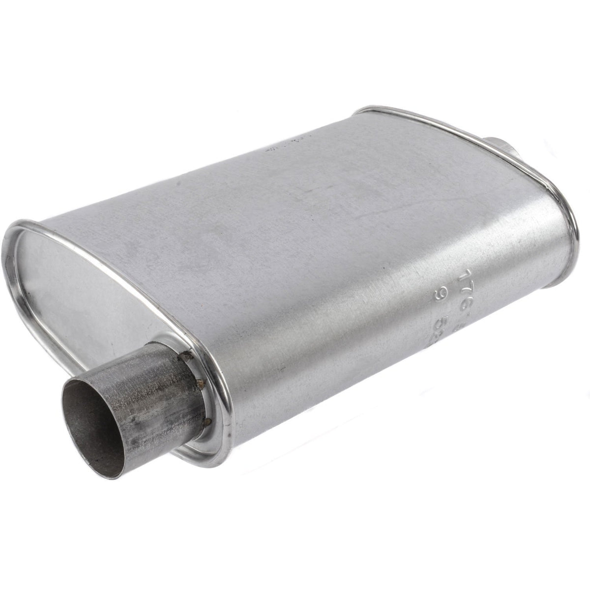 Walker muffler close-up weld detail highlighting durable spot-welded bushings