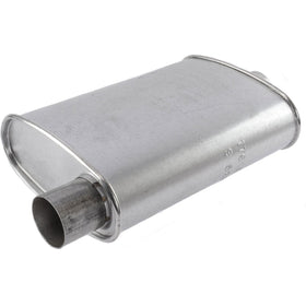 Walker muffler close-up weld detail highlighting durable spot-welded bushings