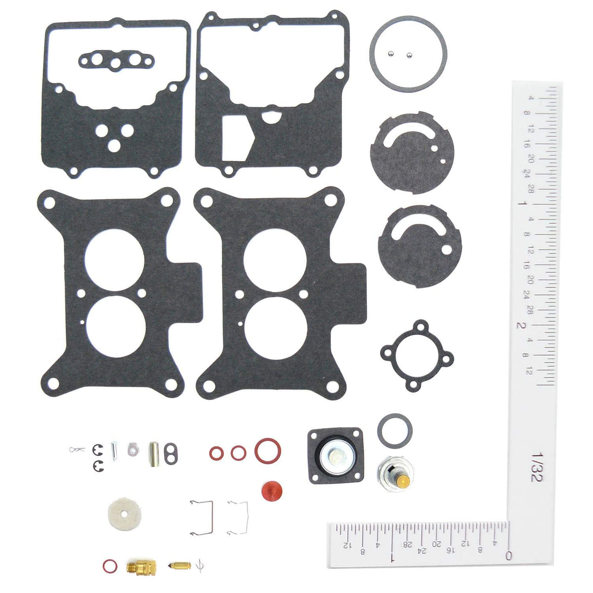 Walker Products kit packaging laid out showing components for reliable rebuild