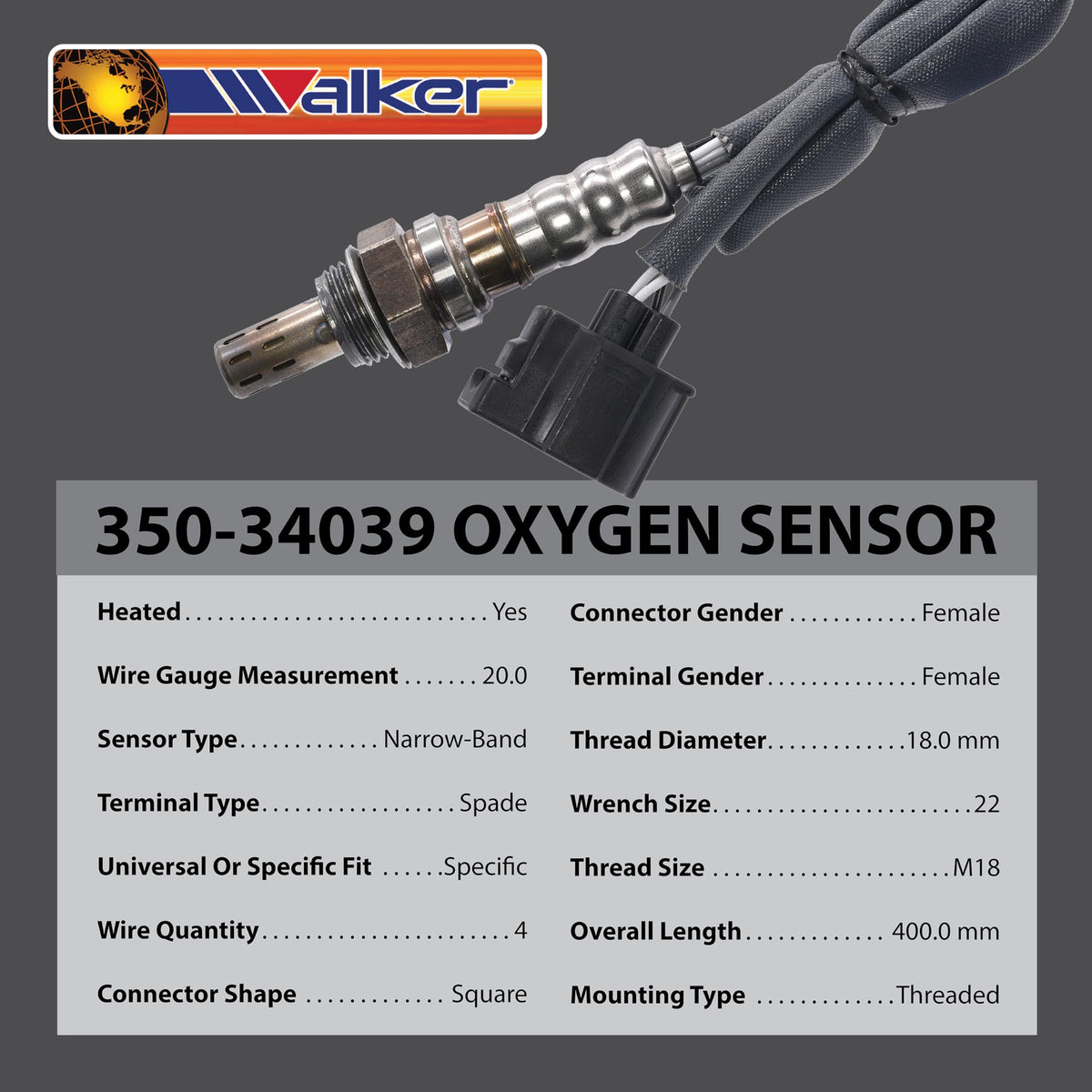 Walker Products sensor in garage setting highlighting professional-grade replacement