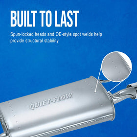 Walker Quiet-Flow 50065 installed on Jeep Wrangler demonstrating direct-fit bolt-on installation benefit