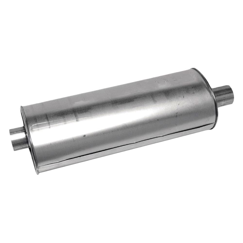 Walker muffler front view showing clean fit and OE-style appearance