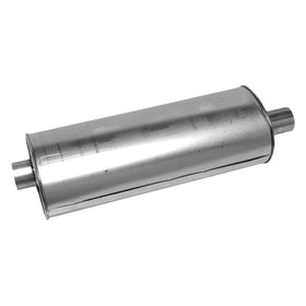 Walker muffler front view showing clean fit and OE-style appearance