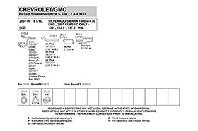 Walker muffler beside ruler illustrating accurate size and scale