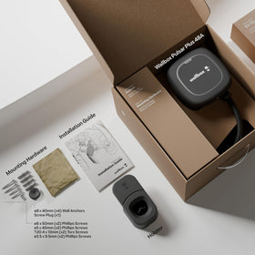 Wallbox Pulsar Plus weatherproof seal close-up highlighting outdoor durability