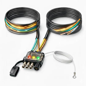 WALSIO front connector and plug showing waterproof cap and secure fit
