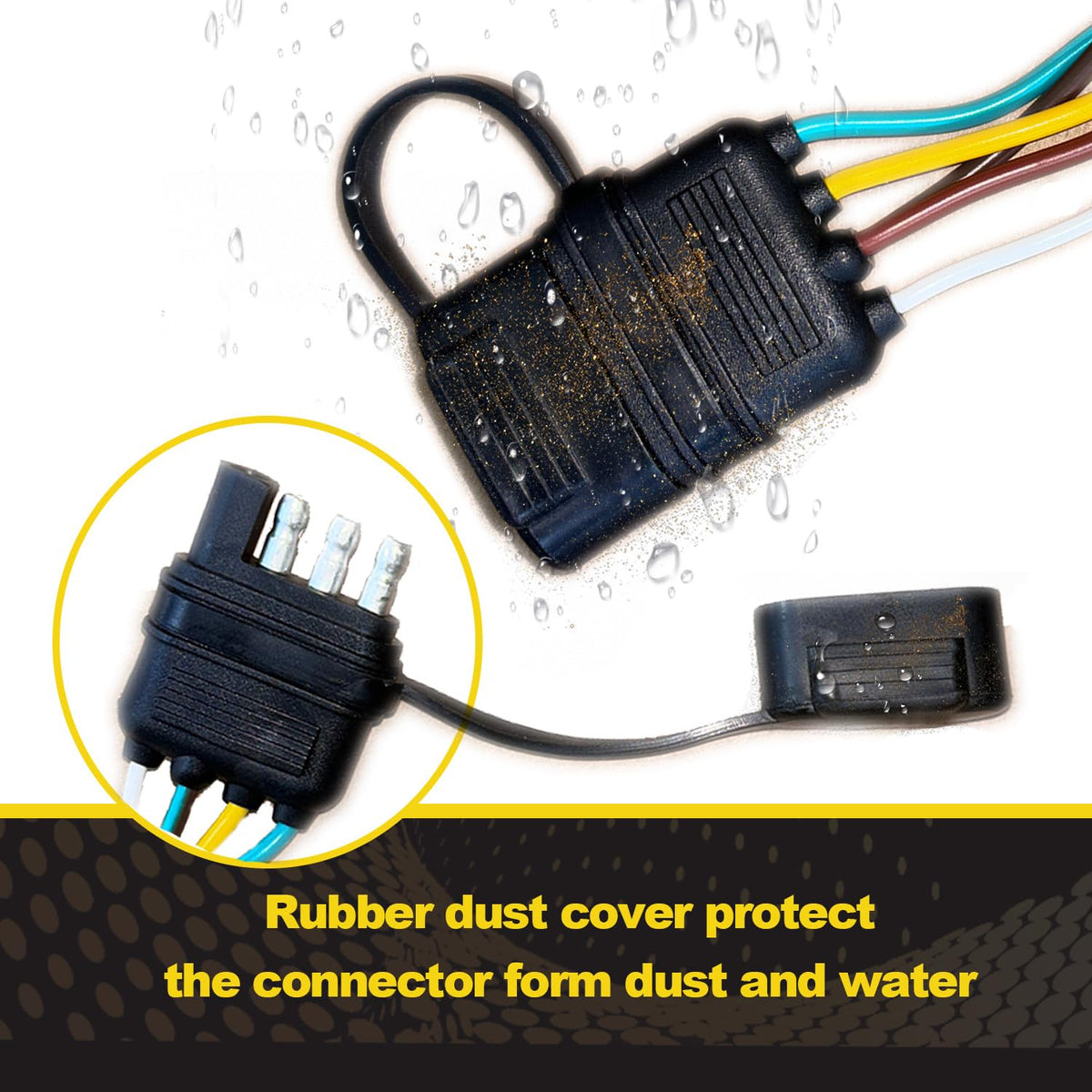 WALSIO ground lead and terminal detail making chassis grounding straightforward