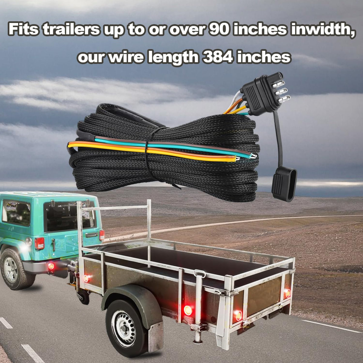 WALSIO ground lead and terminals displayed for secure chassis grounding benefit