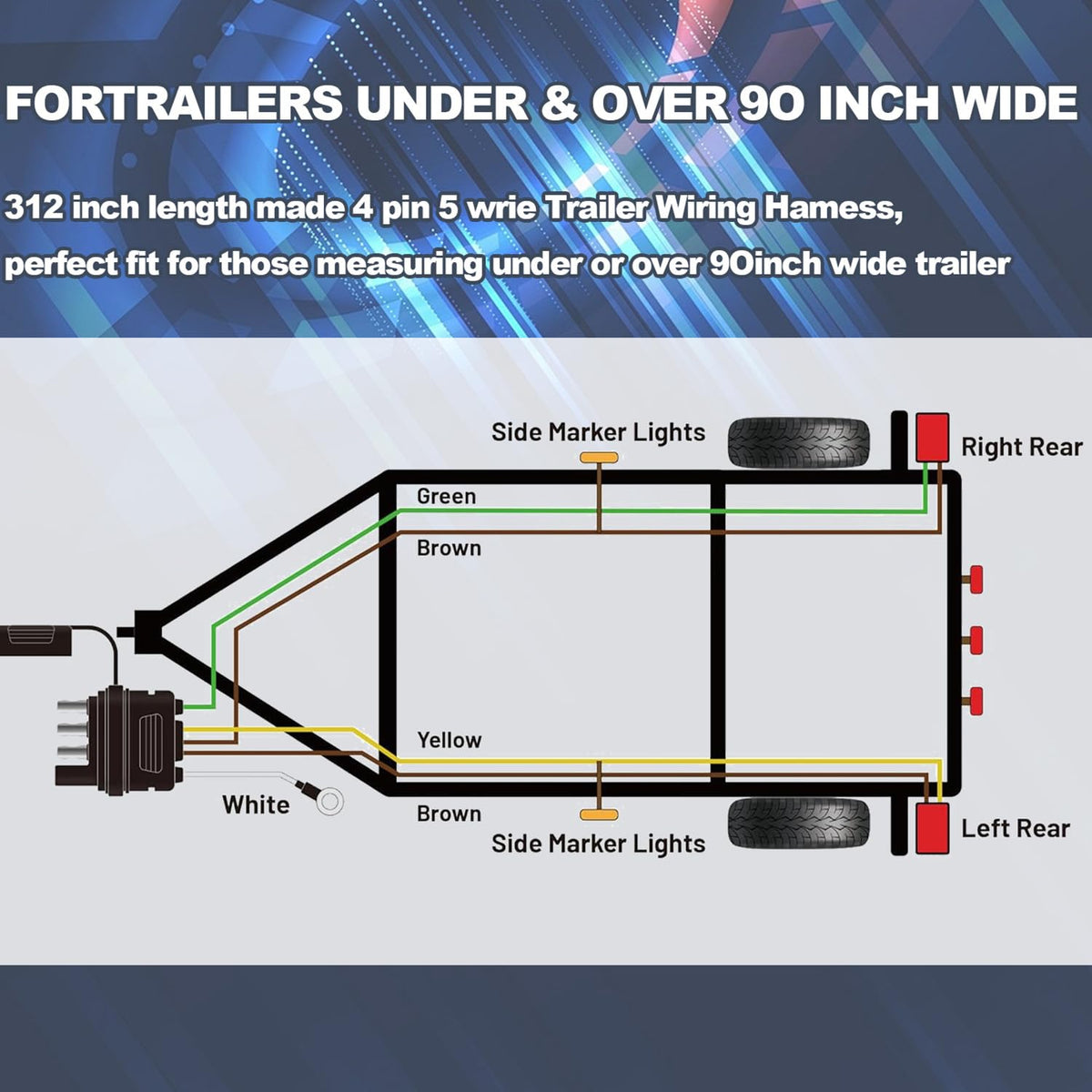 WALSIO Y-harness split detail showing separate left and right routing benefit