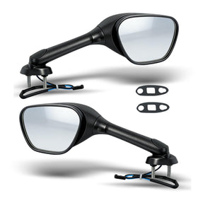 waltyotur front view black mirror showing sleek profile and improved visibility