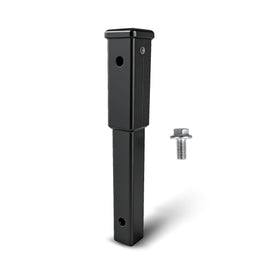 waltyotur front view of hitch extension showing robust receiver and secure fit benefit