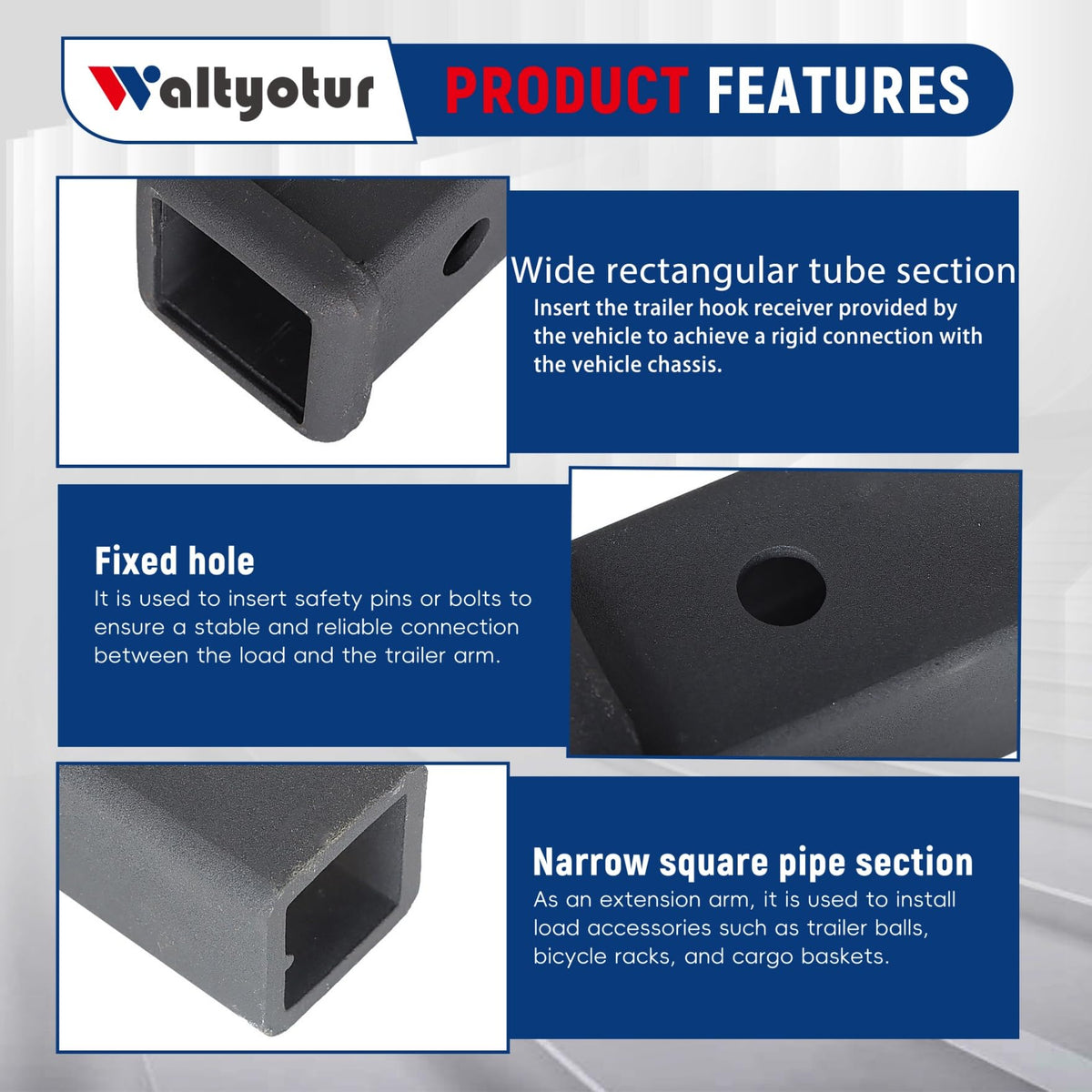 waltyotur textured black powder coat finish resisting corrosion benefit