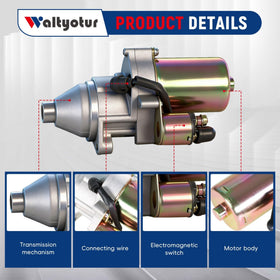 waltyotur starter side profile illustrating compact design and durable housing for longevity
