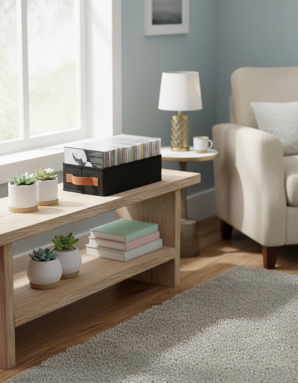 Wanapure open box revealing rigid PP board interior and secure storage benefit
