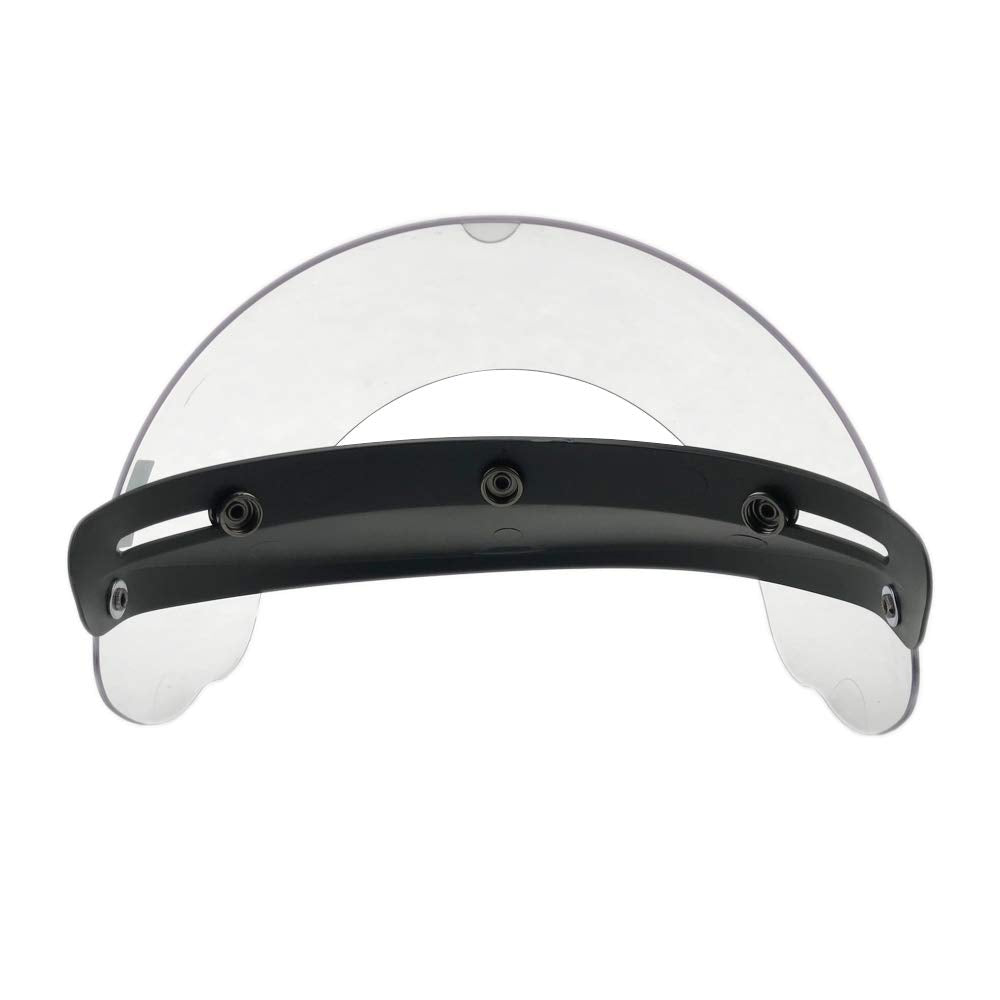 WANCAR visor mounted on helmet demonstrating flip-up access convenience