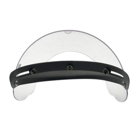 WANCAR visor mounted on helmet demonstrating flip-up access convenience