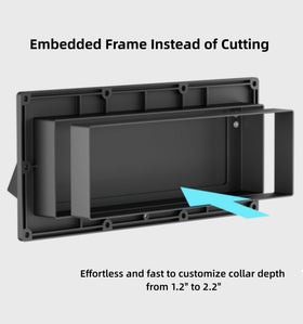 WanDwel aluminum flapper close-up highlighting weatherproof airflow control