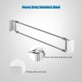 WanDwel bar lifted for access showing easy single-hand removal and convenience