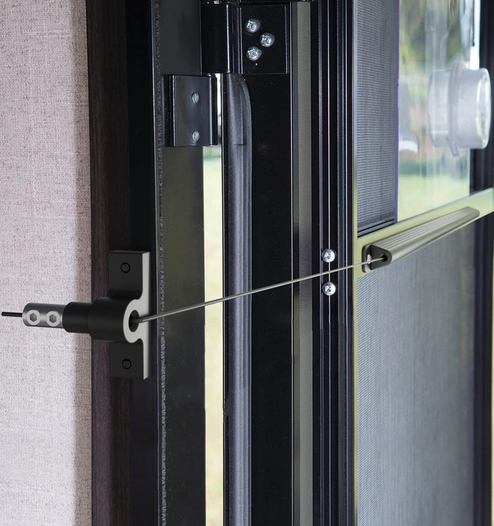 WanDwel front view of assembled closer showing compact design and durable finish