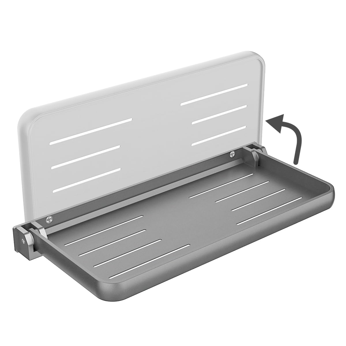WanDwel front view mounted shelf showing compact wall storage and neat organization