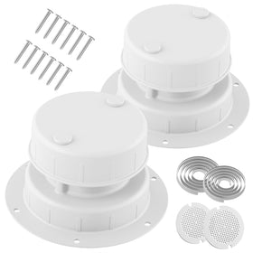 WanDwel front view vent cap showing durable aluminum and powder coat protecting roof